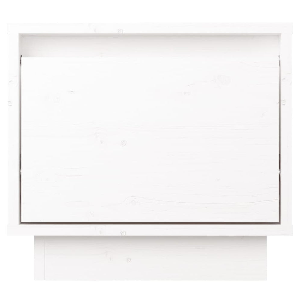 Nachtkastjes 2 st 35x34x32 cm massief grenenhout wit MeubelReus