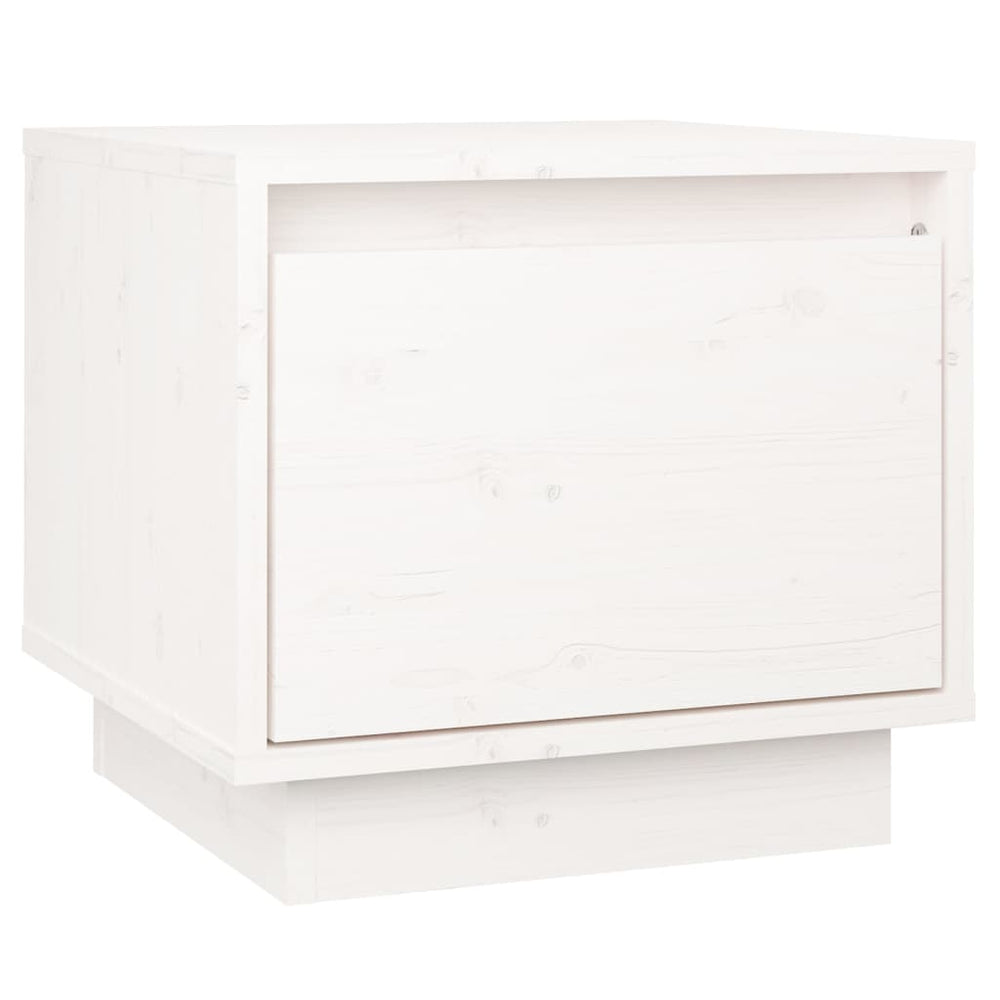 Nachtkastjes 2 st 35x34x32 cm massief grenenhout wit MeubelReus