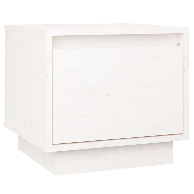 Nachtkastjes 2 st 35x34x32 cm massief grenenhout wit MeubelReus