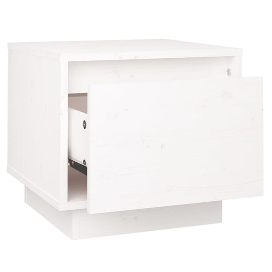 Nachtkastjes 2 st 35x34x32 cm massief grenenhout wit MeubelReus