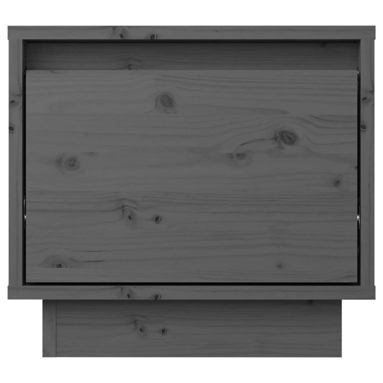 Nachtkastjes 2 st 35x34x32 cm massief grenenhout grijs MeubelReus