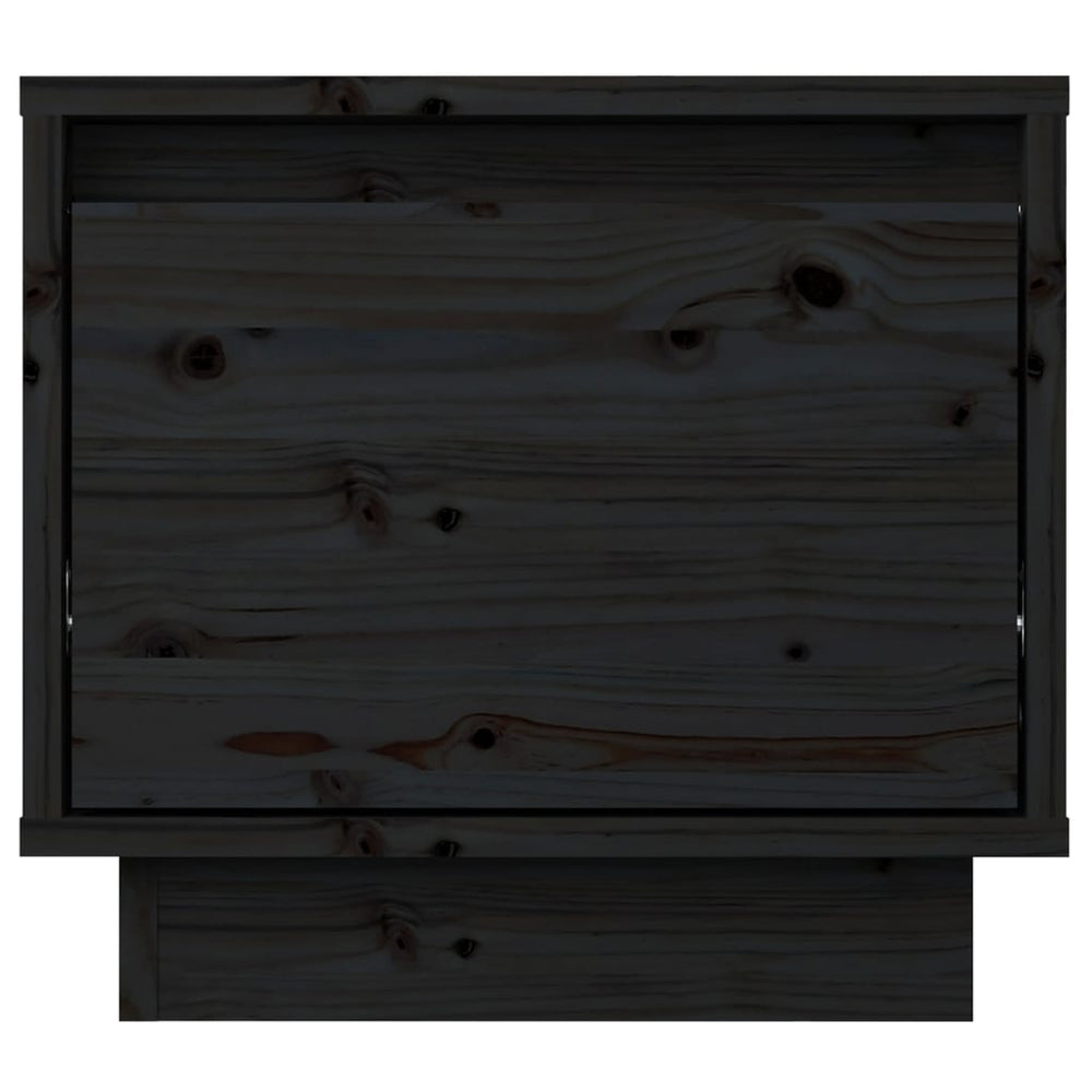 Nachtkastjes 2 st 35x34x32 cm massief grenenhout zwart MeubelReus