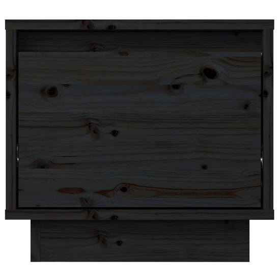 Nachtkastjes 2 st 35x34x32 cm massief grenenhout zwart MeubelReus