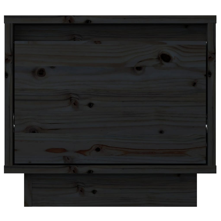 Nachtkastjes 2 st 35x34x32 cm massief grenenhout zwart MeubelReus