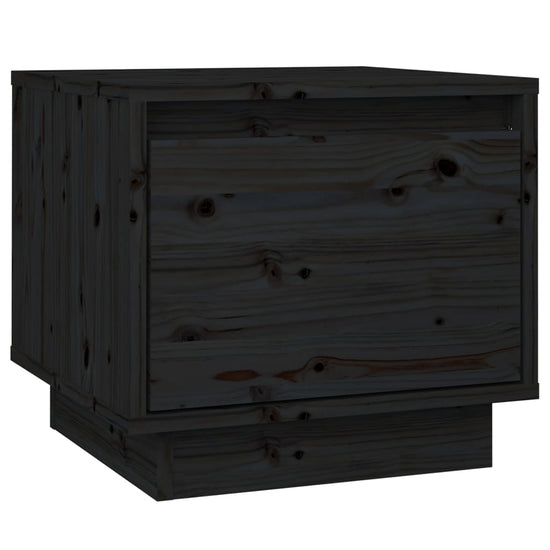 Nachtkastjes 2 st 35x34x32 cm massief grenenhout zwart MeubelReus