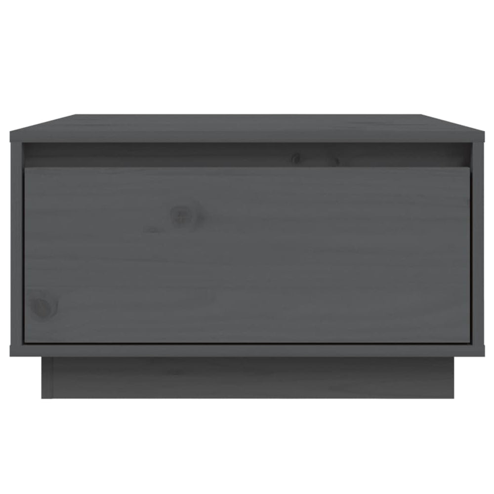 Salontafel 55x56x32 cm massief grenenhout grijs MeubelReus