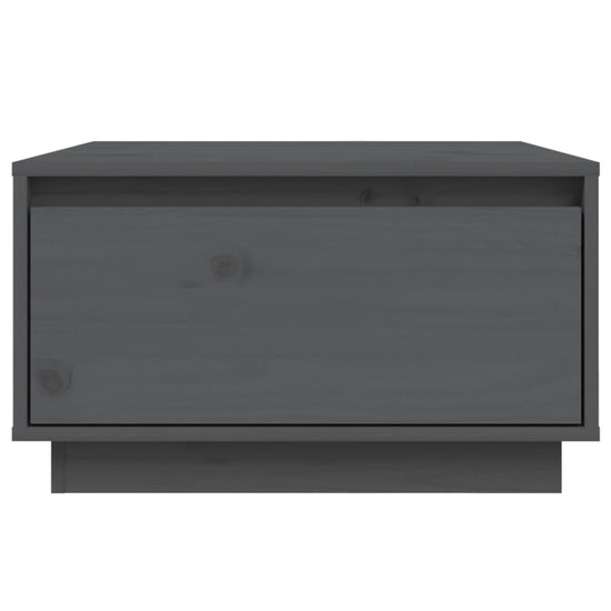 Salontafel 55x56x32 cm massief grenenhout grijs MeubelReus