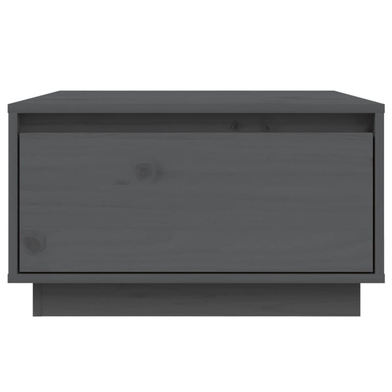 Salontafel 55x56x32 cm massief grenenhout grijs MeubelReus