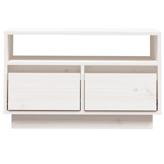 Tv-meubel 60x35x37 cm massief grenenhout wit MeubelReus