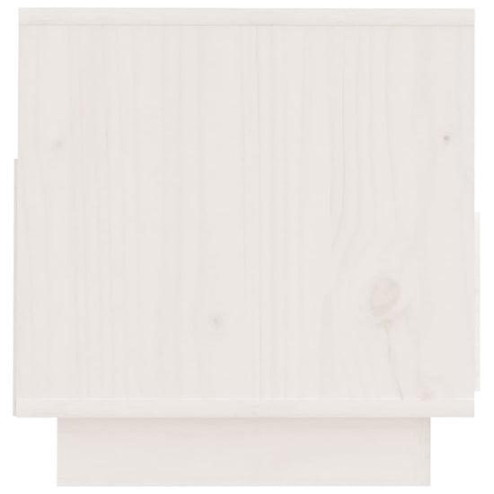 Tv-meubel 60x35x37 cm massief grenenhout wit MeubelReus