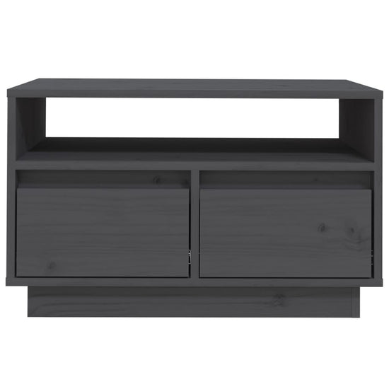 Tv-meubel 60x35x37 cm massief grenenhout grijs MeubelReus