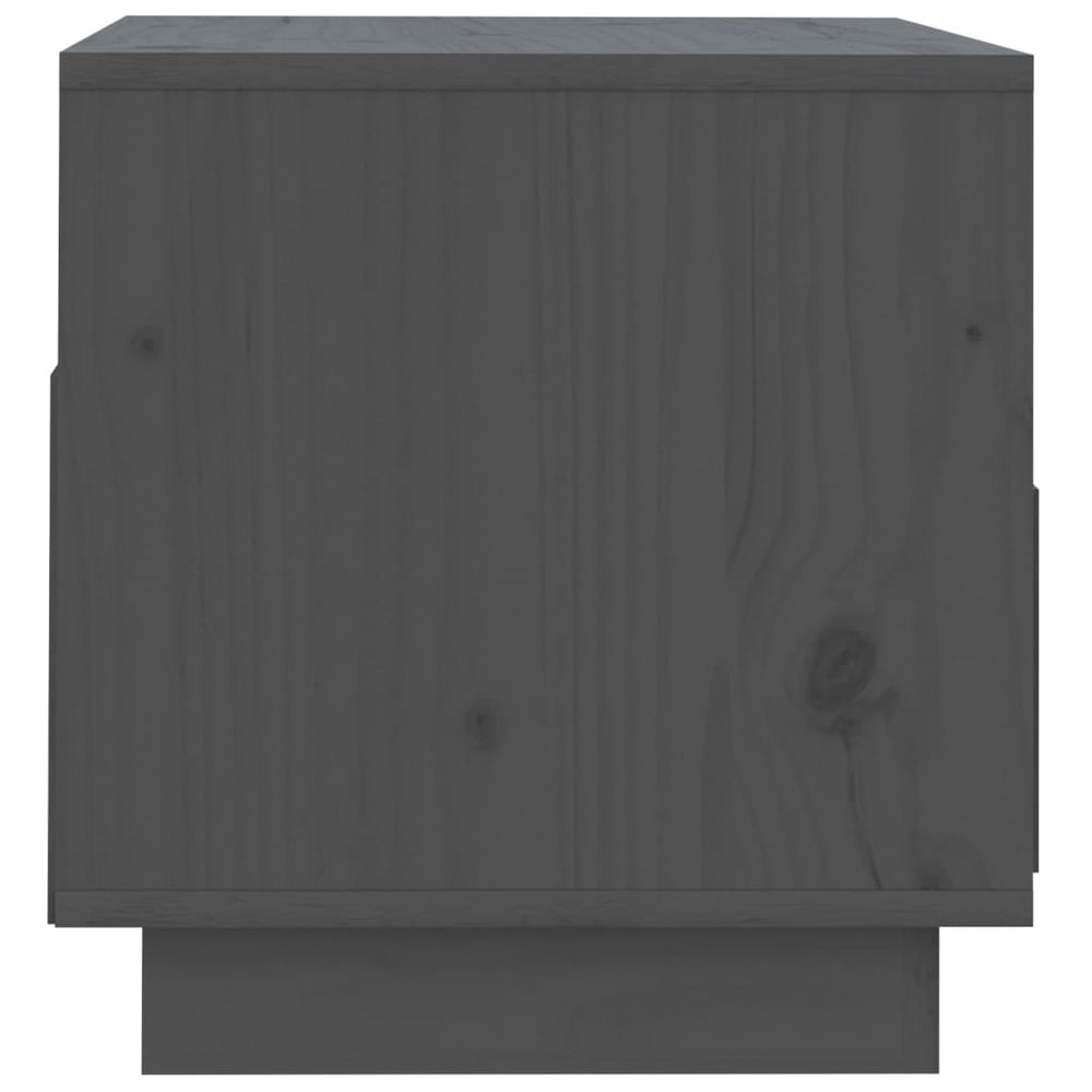 Tv-meubel 60x35x37 cm massief grenenhout grijs MeubelReus