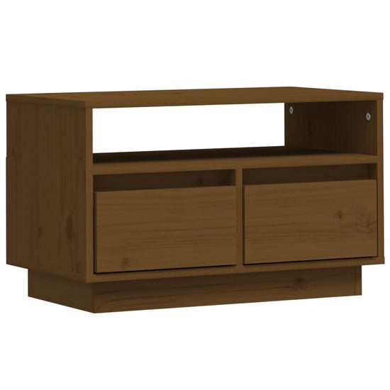 Tv-meubel 60x35x37 cm massief grenenhout honingbruin MeubelReus