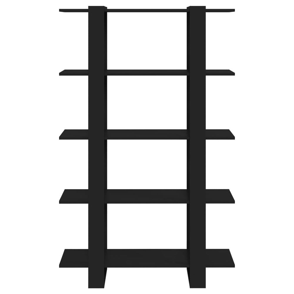 Boekenkast/kamerscherm 100x30x160 cm zwart MeubelReus