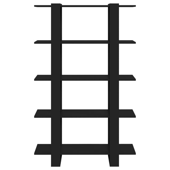 Boekenkast/kamerscherm 100x30x160 cm zwart MeubelReus