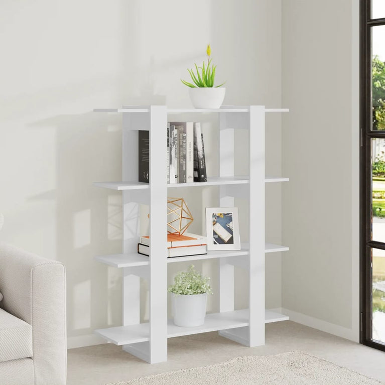 Boekenkast/kamerscherm 100x30x123,5 wit MeubelReus