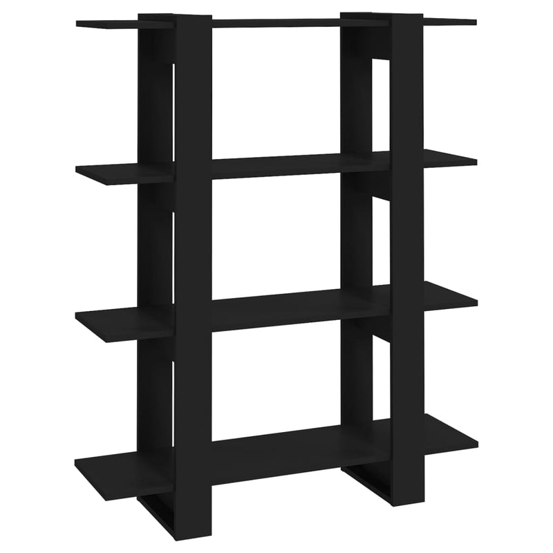 Boekenkast/kamerscherm 100x30x123,5 zwart MeubelReus