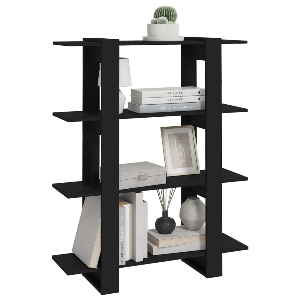Boekenkast/kamerscherm 100x30x123,5 zwart MeubelReus