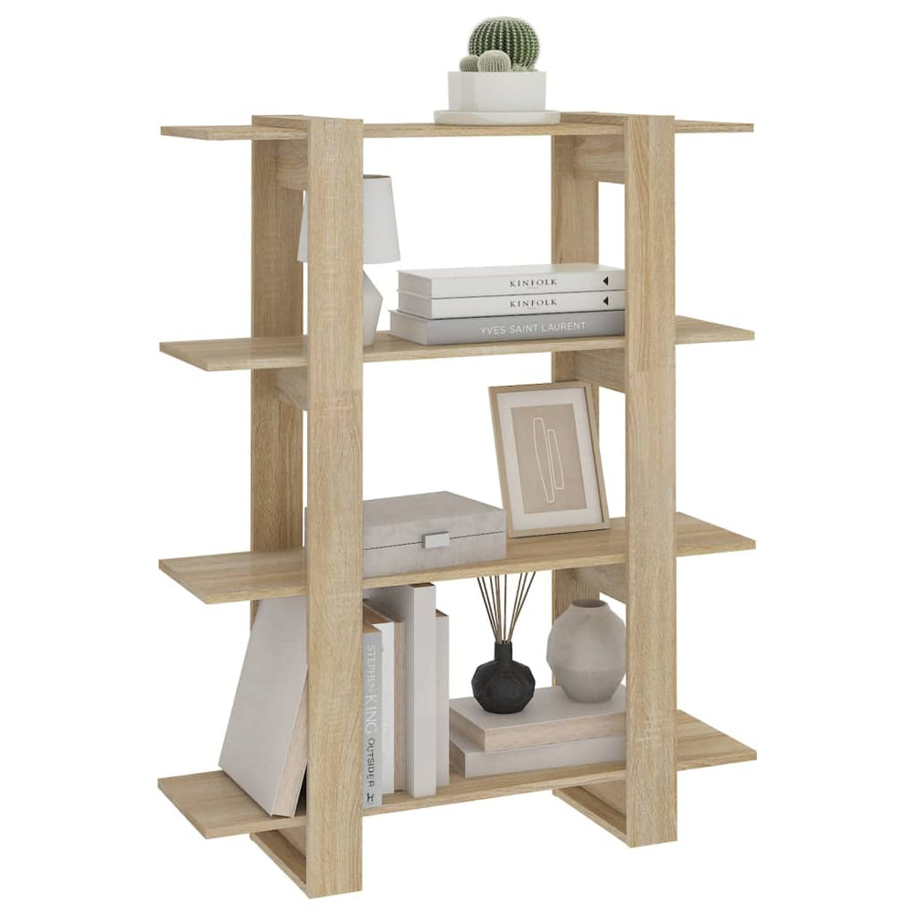 Boekenkast/kamerscherm 100x30x123,5 cm sonoma eikenkleurig MeubelReus