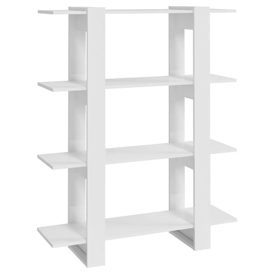 Boekenkast/kamerscherm 100x30x123,5 cm hoogglans wit MeubelReus