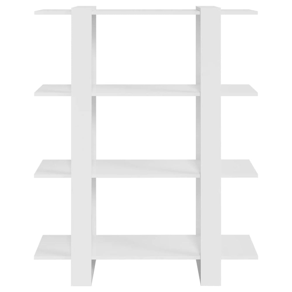 Boekenkast/kamerscherm 100x30x123,5 cm hoogglans wit MeubelReus