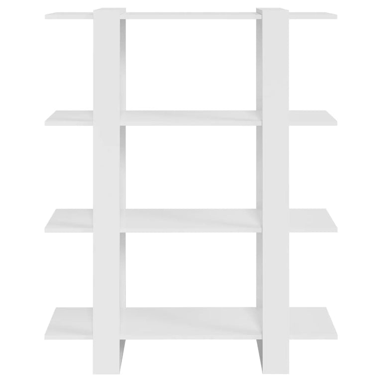 Boekenkast/kamerscherm 100x30x123,5 cm hoogglans wit MeubelReus
