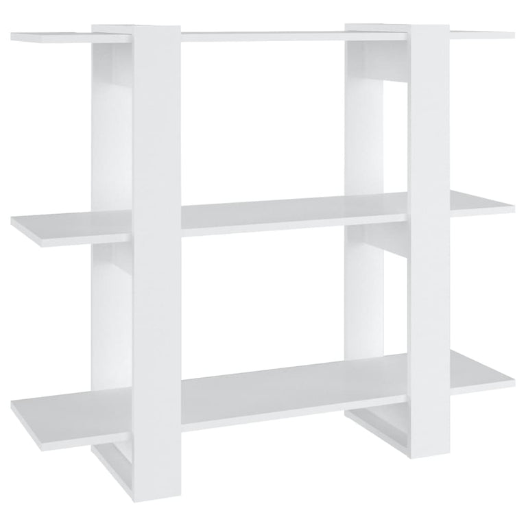 Boekenkast/kamerscherm 100x30x87 cm wit MeubelReus