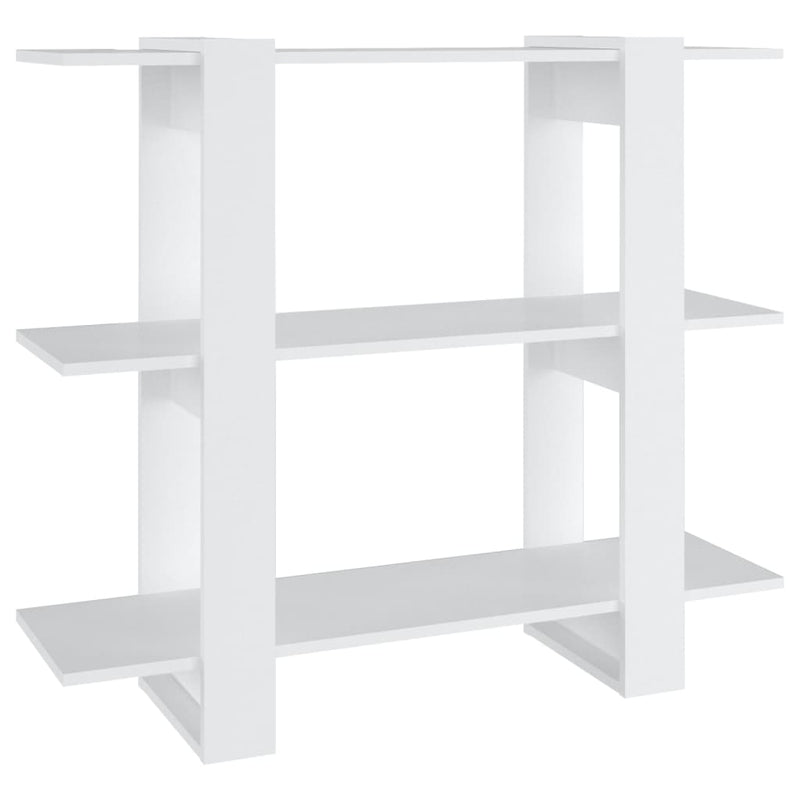 Boekenkast/kamerscherm 100x30x87 cm wit MeubelReus