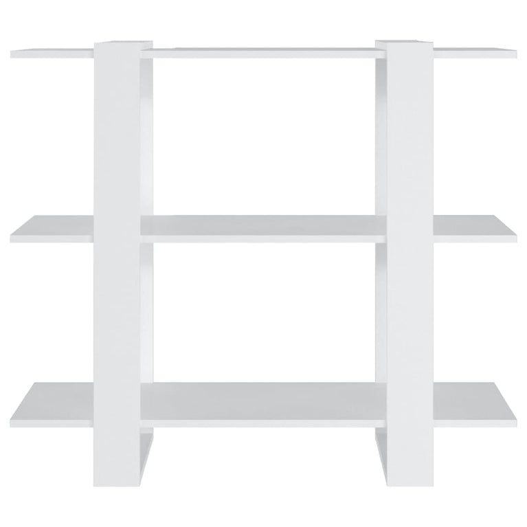 Boekenkast/kamerscherm 100x30x87 cm wit MeubelReus