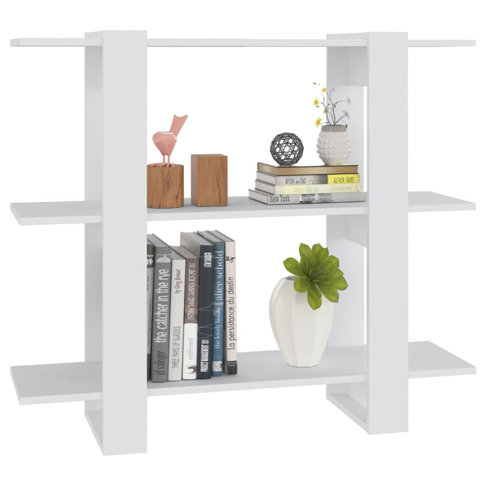 Boekenkast/kamerscherm 100x30x87 cm wit MeubelReus