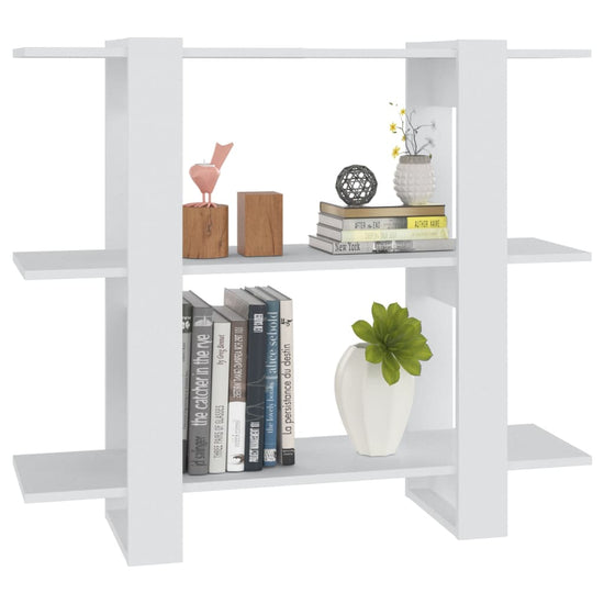 Boekenkast/kamerscherm 100x30x87 cm wit MeubelReus