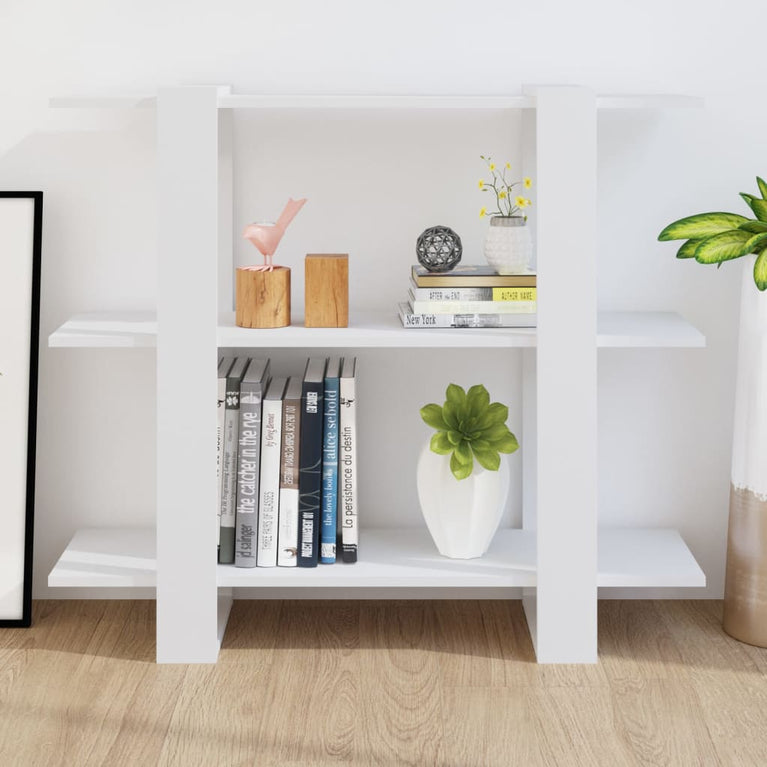 Boekenkast/kamerscherm 100x30x87 cm wit MeubelReus