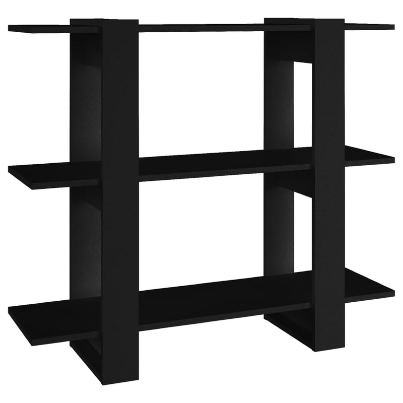 Boekenkast/kamerscherm 100x30x87 cm zwart MeubelReus