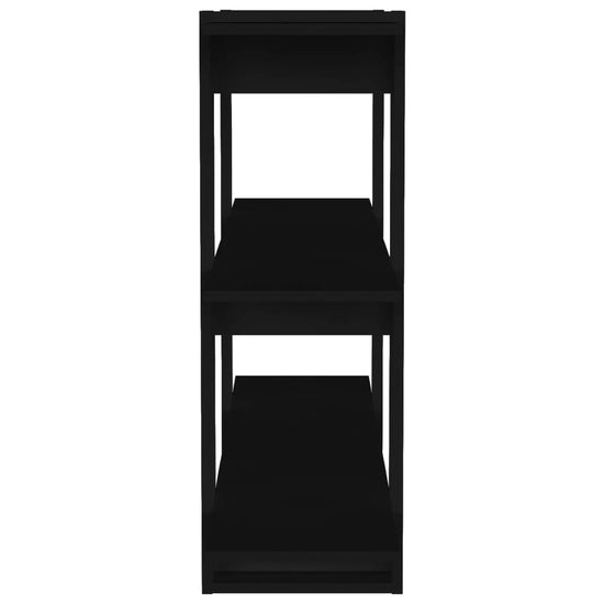 Boekenkast/kamerscherm 100x30x87 cm zwart MeubelReus