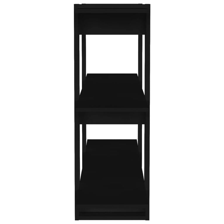 Boekenkast/kamerscherm 100x30x87 cm zwart MeubelReus