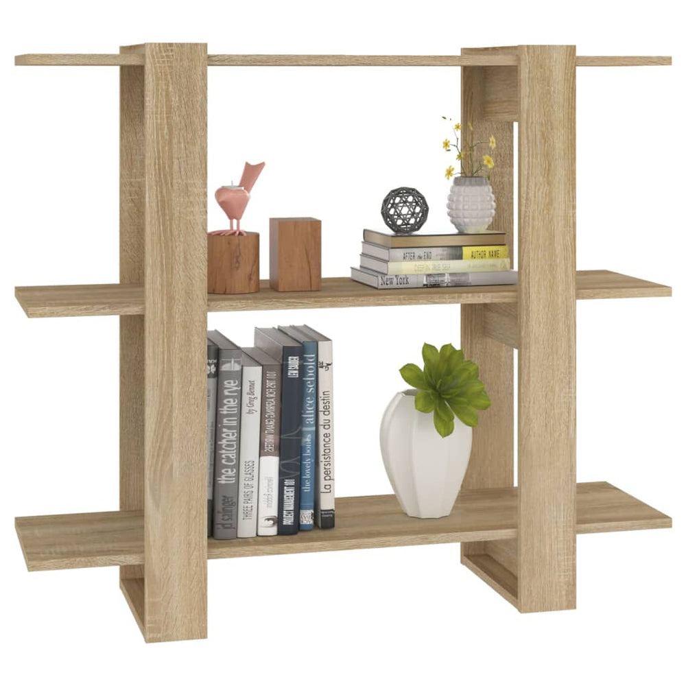 Boekenkast/kamerscherm 100x30x87 cm sonoma eikenkleurig MeubelReus