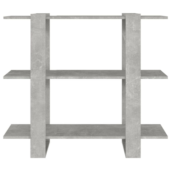 Boekenkast/kamerscherm 100x30x87 cm betongrijs MeubelReus