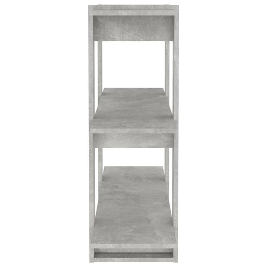 Boekenkast/kamerscherm 100x30x87 cm betongrijs MeubelReus