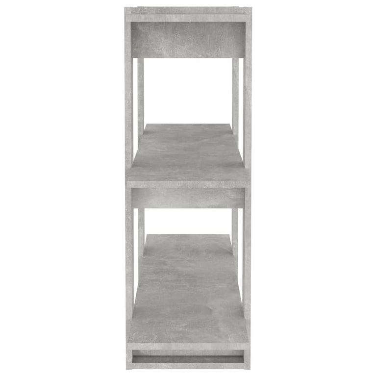Boekenkast/kamerscherm 100x30x87 cm betongrijs MeubelReus