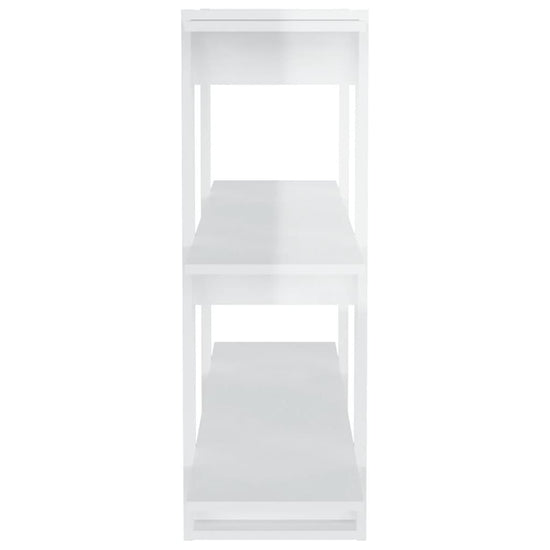 Boekenkast/kamerscherm 100x30x87 cm hoogglans wit MeubelReus