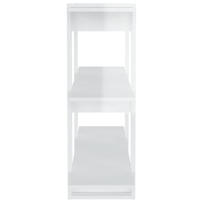 Boekenkast/kamerscherm 100x30x87 cm hoogglans wit MeubelReus