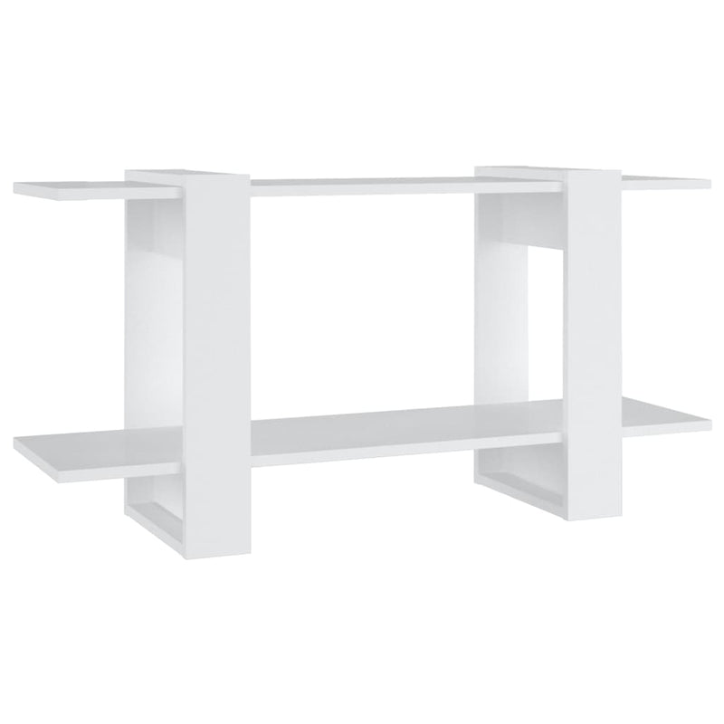 Boekenkast 100x30x51 cm bewerkt hout wit MeubelReus