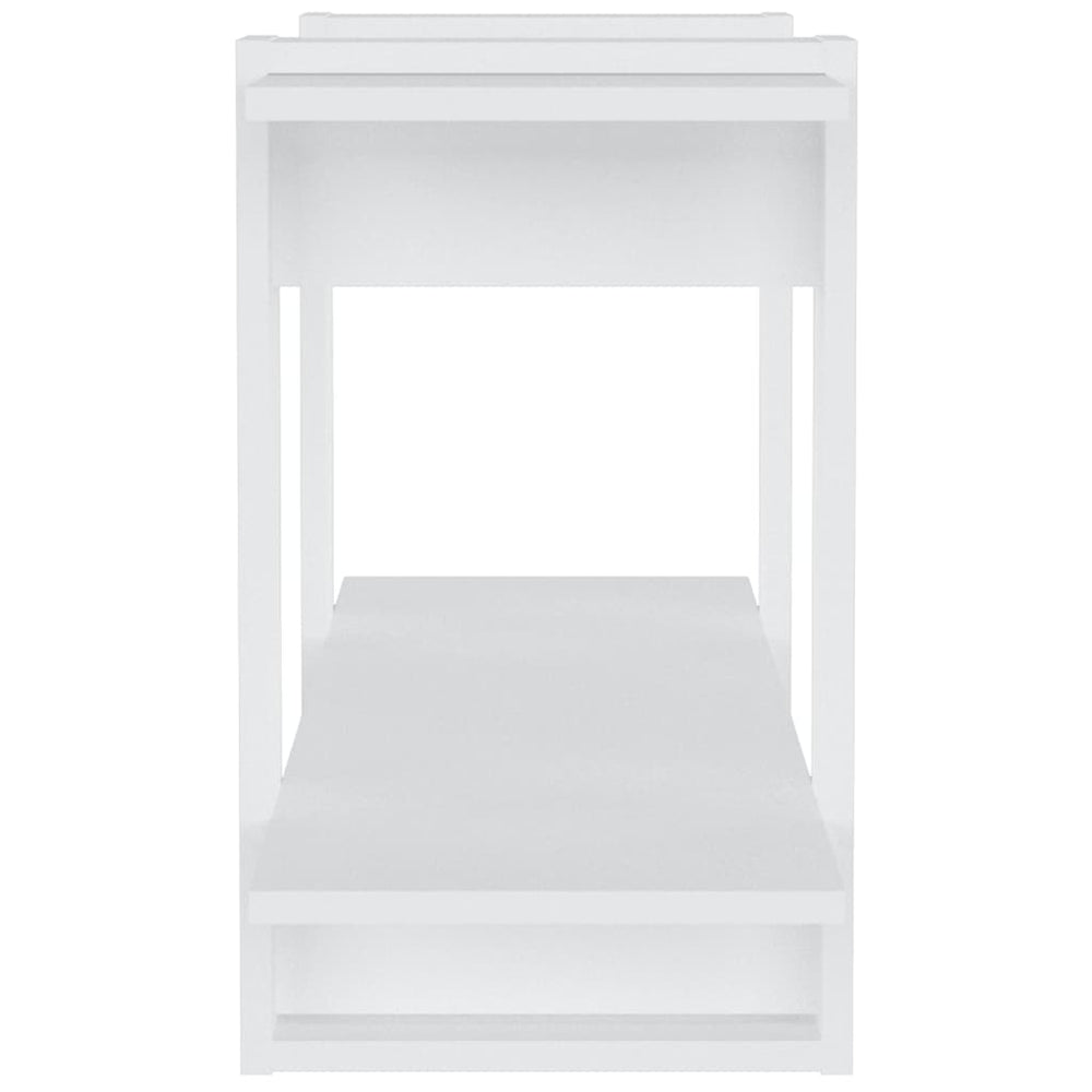 Boekenkast 100x30x51 cm bewerkt hout wit MeubelReus