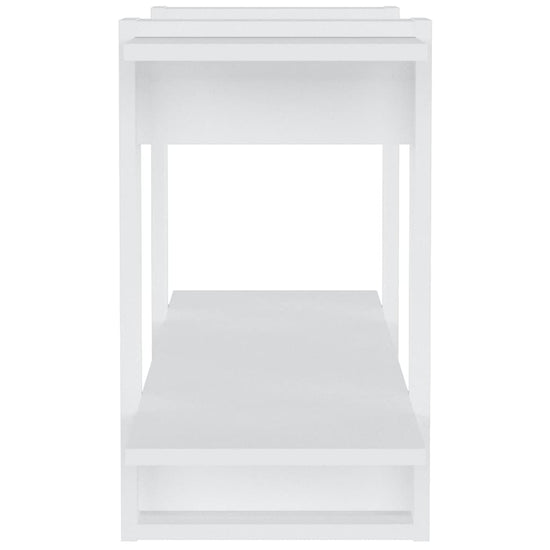 Boekenkast 100x30x51 cm bewerkt hout wit MeubelReus