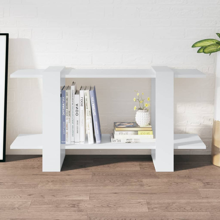 Boekenkast 100x30x51 cm bewerkt hout wit MeubelReus