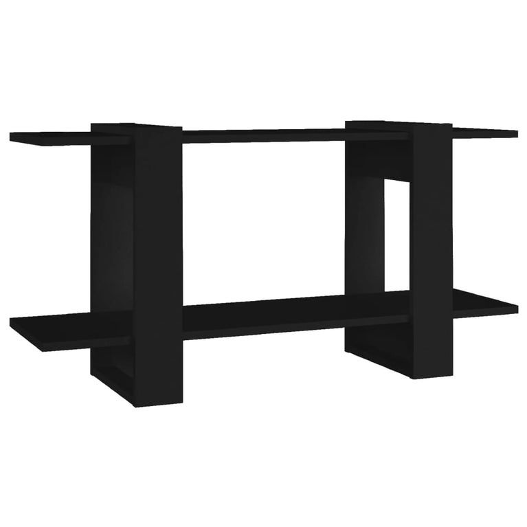 Boekenkast 100x30x51 cm bewerkt hout zwart MeubelReus