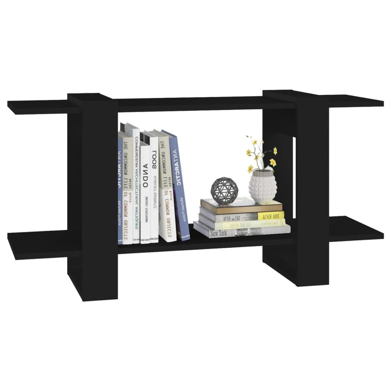 Boekenkast 100x30x51 cm bewerkt hout zwart MeubelReus