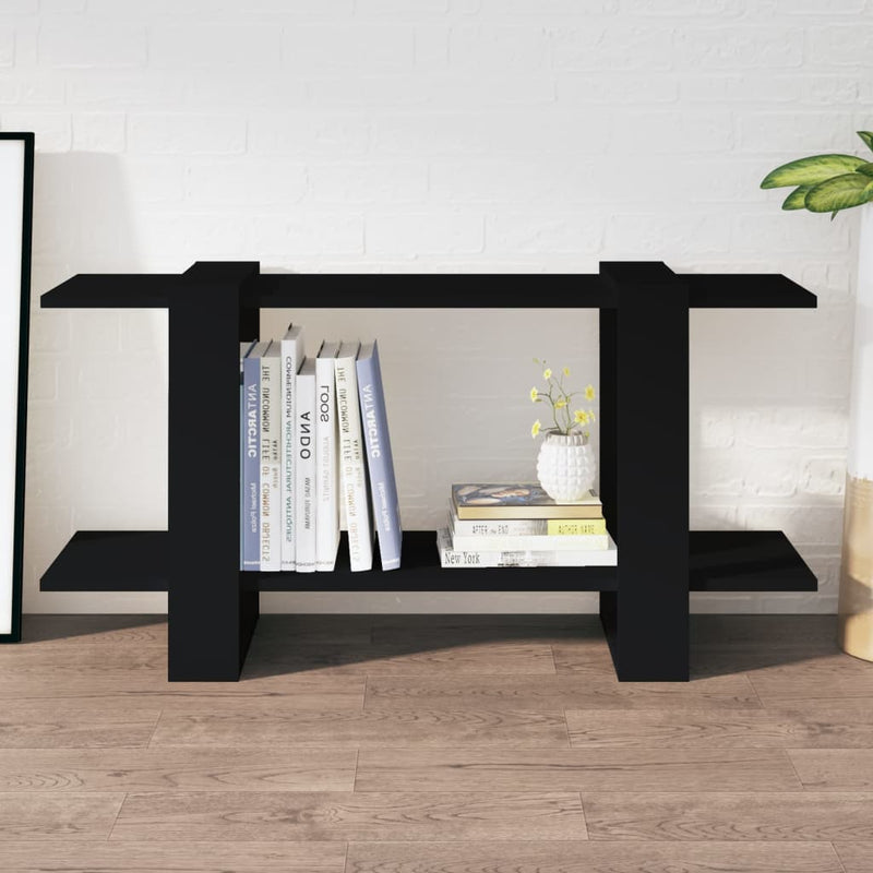 Boekenkast 100x30x51 cm bewerkt hout zwart MeubelReus