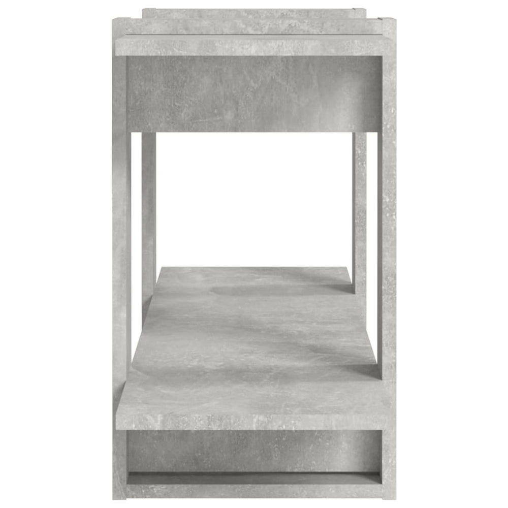 Boekenkast 100x30x51 cm bewerkt hout betongrijs MeubelReus