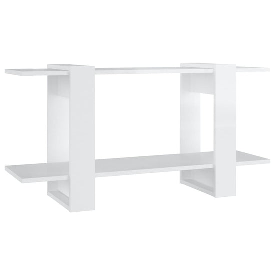Boekenkast 100x30x51 cm bewerkt hout hoogglans wit MeubelReus